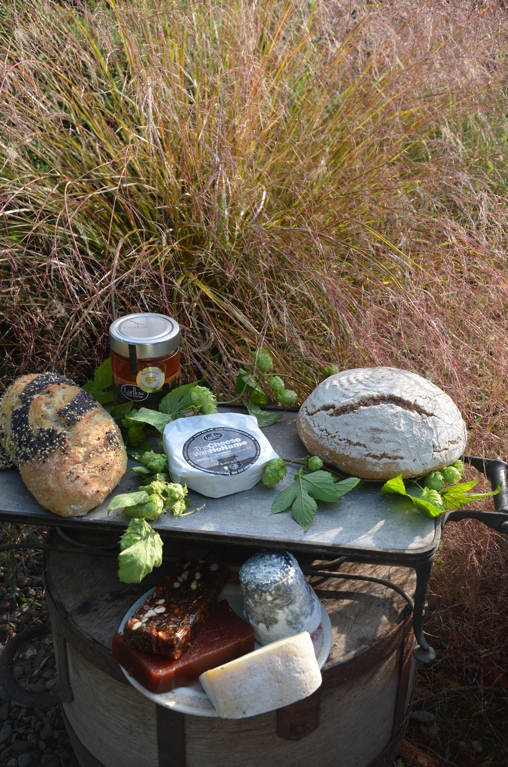 One of our Ploughman's Platters celebrating Ludlow Food Centre being so close with great artisan cheeses