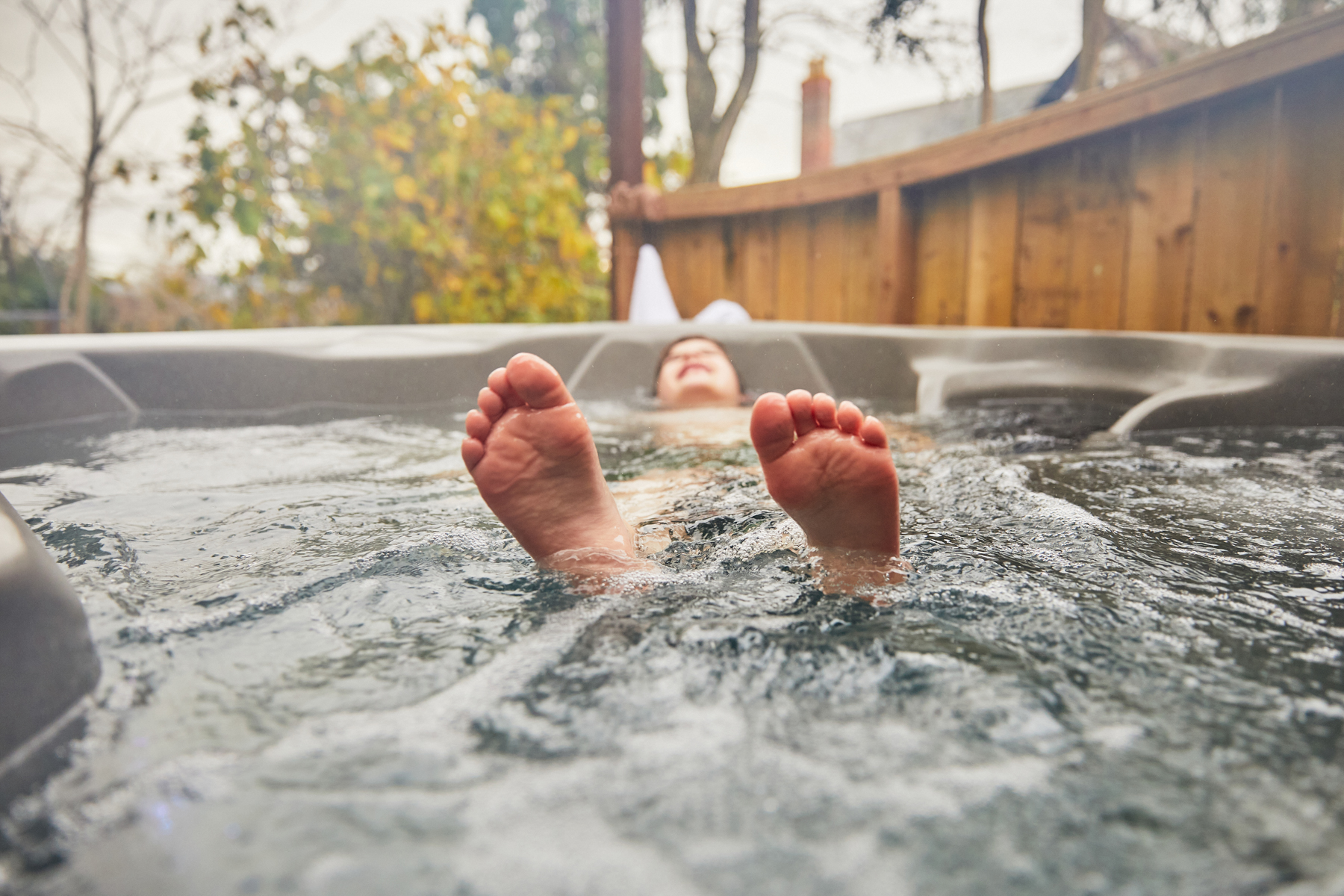 Hot tub at Herefordshire Holidays